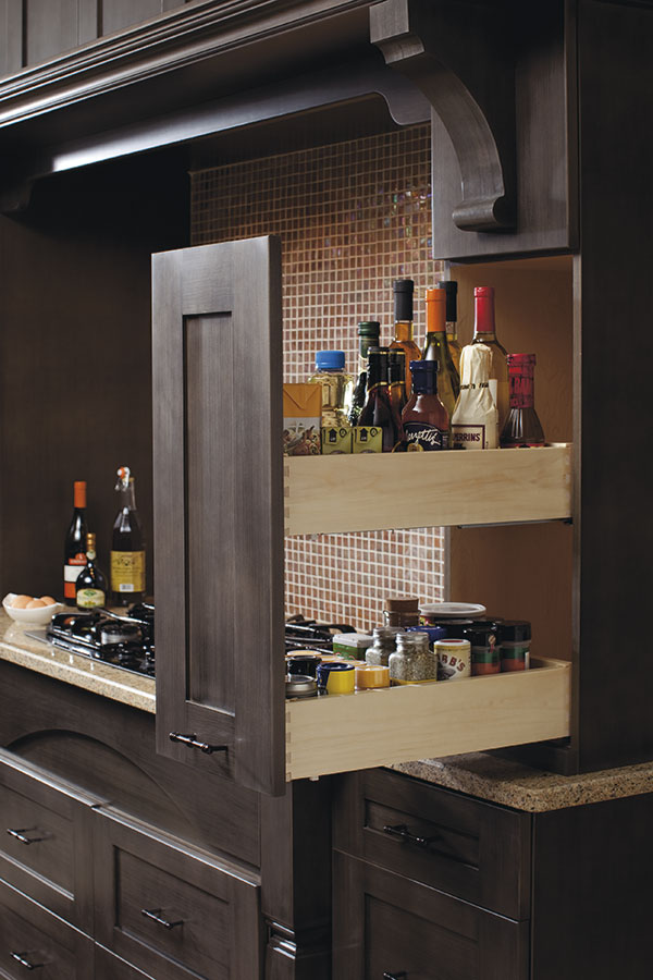 Wall Pantry Pull Out Cabinet - Kitchen Craft Cabinetry