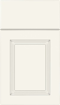 Bristol Thermofoil cabinet door in Satin White