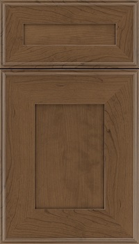 Elan 5pc Cherry flat panel cabinet door in Toffee