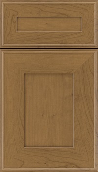 Elan 5pc Cherry flat panel cabinet door in Tuscan
