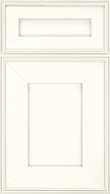 Elan 5pc Maple flat panel cabinet door in Alabaster
