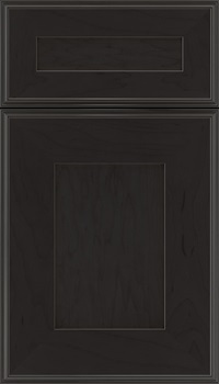 Elan 5pc Maple flat panel cabinet door in Charcoal