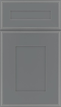 Elan 5pc Maple flat panel cabinet door in Cloudburst with Pewter glaze