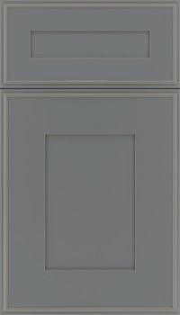Elan 5pc Maple flat panel cabinet door in Cloudburst with Smoke glaze
