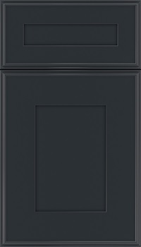 Elan 5pc Maple flat panel cabinet door in Gunmetal Blue