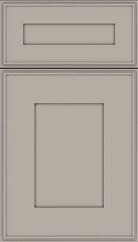 Elan 5pc Maple flat panel cabinet door in Nimbus with Pewter glaze