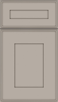 Elan 5pc Maple flat panel cabinet door in Nimbus with Smoke glaze