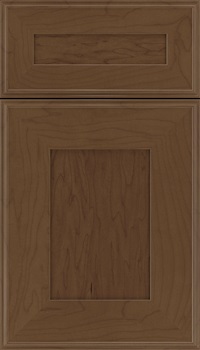 Elan 5pc Maple flat panel cabinet door in Sienna