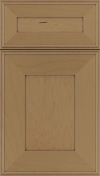Elan 5pc Maple flat panel cabinet door in Tuscan with Mocha glaze