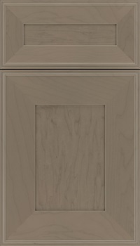Elan 5pc Maple flat panel cabinet door in Winter with Pewter glaze