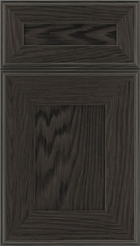 Elan 5pc Oak flat panel cabinet door in Weathered Slate