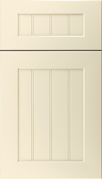 Glendale 5pc Thermofoil beadboard cabinet door in Antique