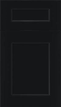 Lexington 5pc Maple recessed panel cabinet door in Black