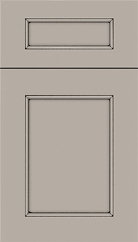 Lexington 5pc Maple recessed panel cabinet door in Nimbus with Black glaze