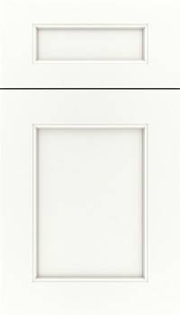 Lexington 5pc Maple recessed panel cabinet door in Whitecap