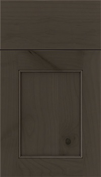 Lexington Alder recessed panel cabinet door in Thunder with Black glaze