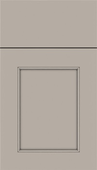 Lexington Maple recessed panel cabinet door in Nimbus with Pewter glaze