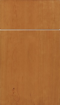 Lockhart Cherry slab cabinet door in Ginger