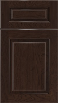 Marquis 5pc Cherry raised panel cabinet door in Cappuccino