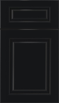 Marquis 5pc Maple raised panel cabinet door in Black