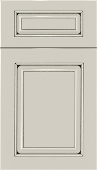 Marquis 5pc Maple raised panel cabinet door in Cirrus with Black glaze