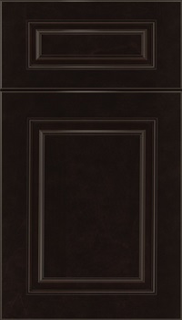 Marquis 5pc Maple raised panel cabinet door in Espresso with Black glaze