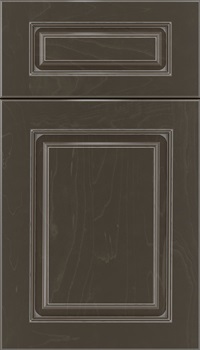 Marquis 5pc Maple raised panel cabinet door in Thunder with Pewter glaze