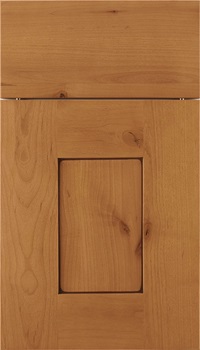 Newhaven Alder shaker cabinet door in Ginger with Mocha glaze