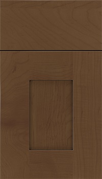 Newhaven Maple shaker cabinet door in Sienna with Black glaze