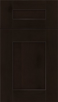 Pearson 5pc Alder flat panel cabinet door in Espresso with Black glaze