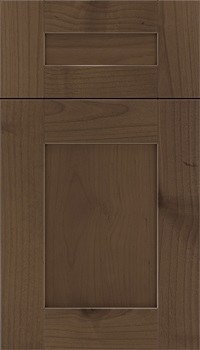 Pearson 5pc Alder flat panel cabinet door in Toffee with Mocha glaze