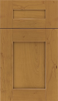 Pearson 5pc Cherry flat panel cabinet door in Ginger