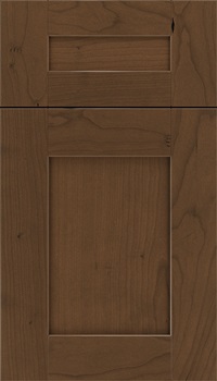 Pearson 5pc Cherry flat panel cabinet door in Sienna