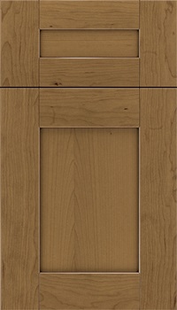 Pearson 5pc Cherry flat panel cabinet door in Tuscan with Mocha glaze