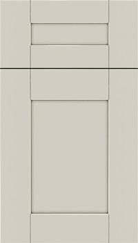 Pearson 5pc Maple flat panel cabinet door in Cirrus with Pewter glaze
