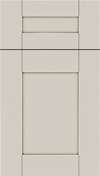 Pearson 5pc Maple flat panel cabinet door in Cirrus with Smoke glaze
