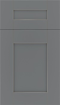 Pearson 5pc Maple flat panel cabinet door in Cloudburst with Smoke glaze
