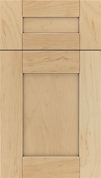 Pearson 5pc Maple flat panel cabinet door in Natural with Mocha glaze