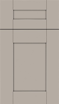 Pearson 5pc Maple flat panel cabinet door in Nimbus with Pewter glaze