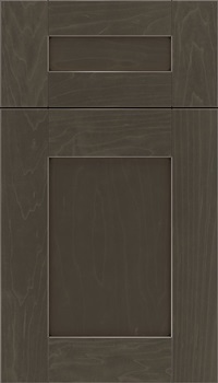 Pearson 5pc Maple flat panel cabinet door in Thunder with Black glaze