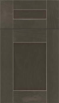 Pearson 5pc Maple flat panel cabinet door in Thunder with Pewter glaze