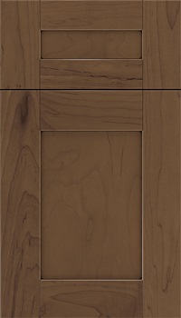 Pearson 5pc Maple flat panel cabinet door in Toffee with Black glaze