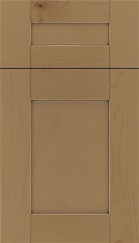 Pearson 5pc Maple flat panel cabinet door in Tuscan with Black glaze