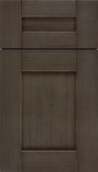 Pearson 5pc Maple flat panel cabinet door in Weathered Slate