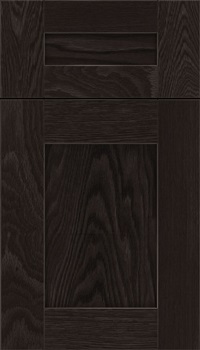 Pearson 5pc Oak flat panel cabinet door in Charcoal