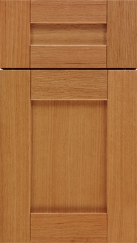 Pearson 5pc Oak flat panel cabinet door in Ginger