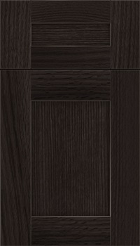 Pearson 5pc Rift Oak flat panel cabinet door in Charcoal