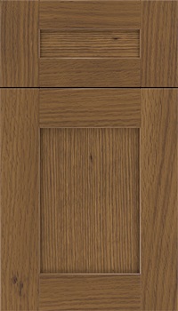 Pearson 5pc Rift Oak flat panel cabinet door in Tuscan
