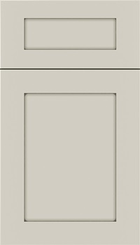 Plymouth 5pc Maple shaker cabinet door in Cirrus with Pewter glaze