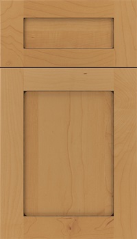 Plymouth 5pc Maple shaker cabinet door in Ginger with Black glaze